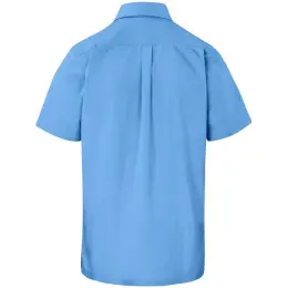 Mens Short Sleeve Empire Shirt Sky Blue Back